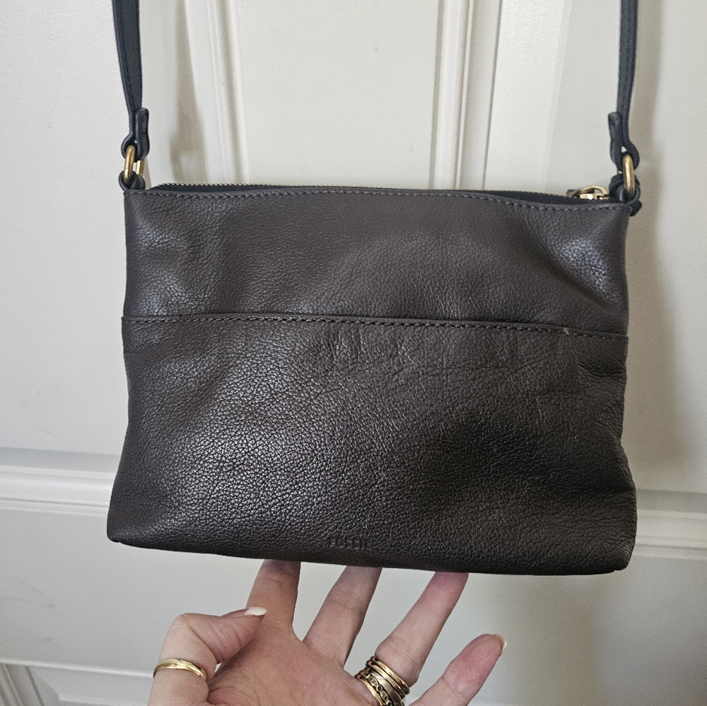 Fossil "Fiona" Large Patchwork Leather Crossbody - image 6